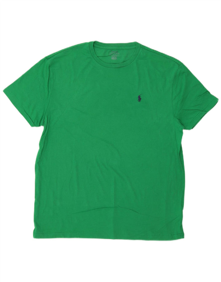 POLO RALPH LAUREN Herren-T-Shirt mit klassischer Passform, groß, grüne Baumwolle