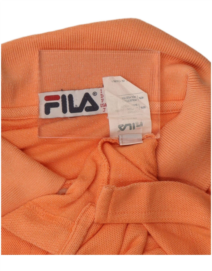 Fila Herren Poloshirt IT 54 XL Orange Baumwolle