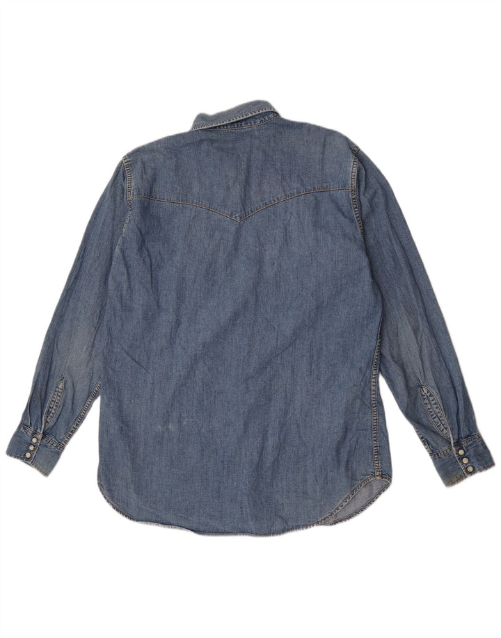 Lee Herren-Jeanshemd, groß, aus blauer Baumwolle