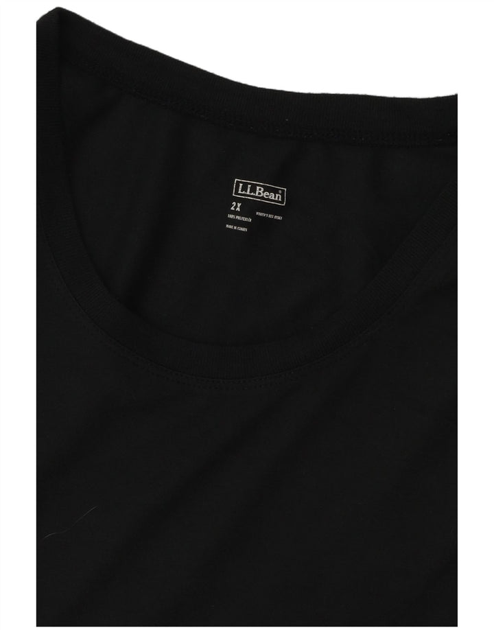 L.L.Bean Damen Weste Top UK 20 2XL Schwarz Polyester