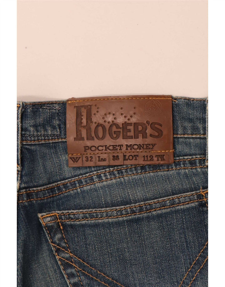 Roy Rogers Damen Bootcut Jeans W32 L30 Blaue Baumwolle