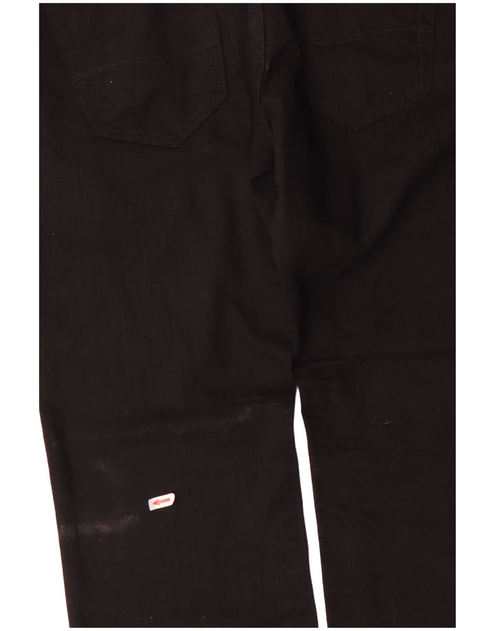 Angelo Litrico Herren Straight Jeans W36 L30 Schwarze Baumwolle