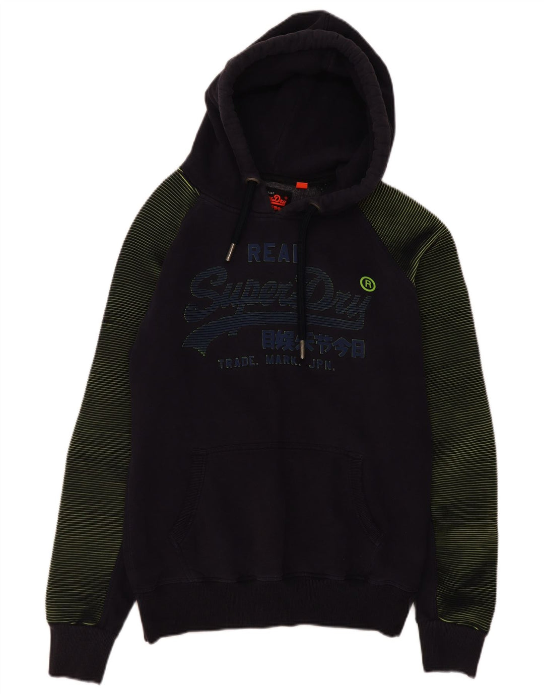 Superdry Herren-Kapuzenpullover mit Grafik, groß, marineblau, Baumwolle