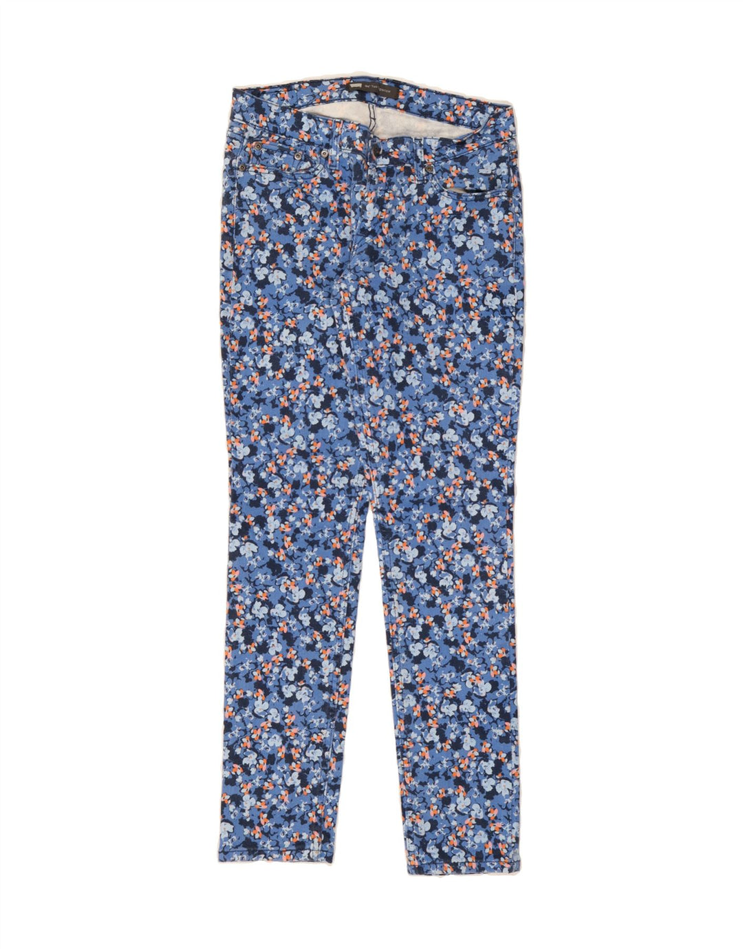 LEVI'S Womens Slim Jeans W29 L32 Blue Floral Cotton Vintage Levi's and Second-Hand Levi's from Messina Hembry 