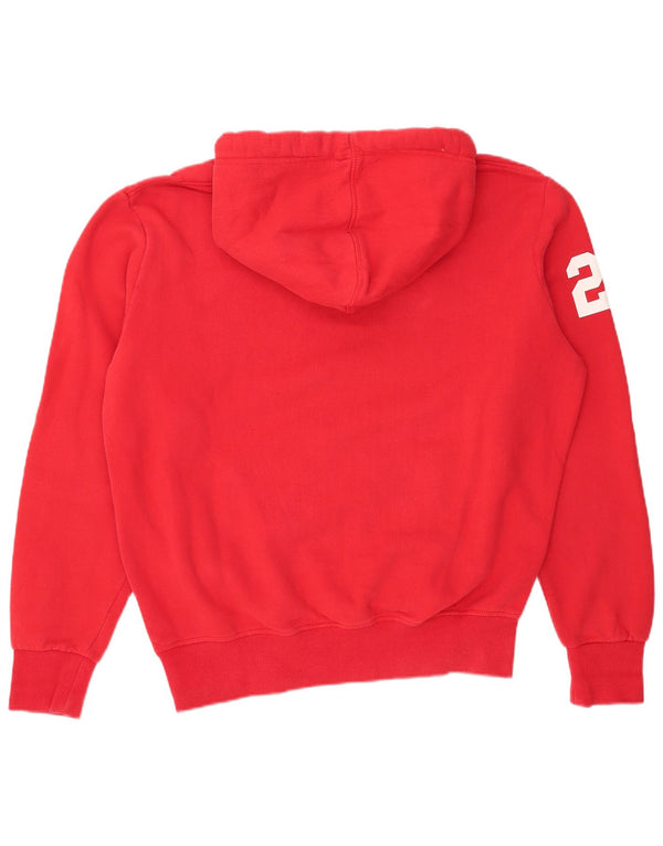 Superdry Herren Grafik-Hoodie-Pullover 2XL aus roter Baumwolle