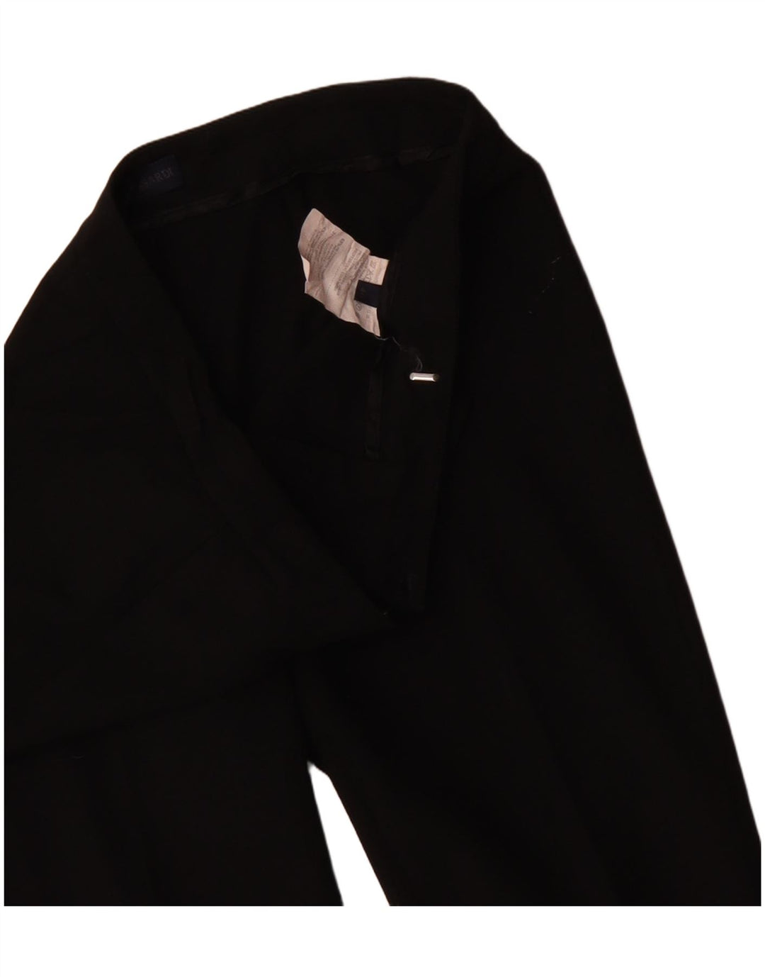 Trussardi Damen Bootcut-Anzughose IT 40 Small W30 L34 Schwarz Polyester