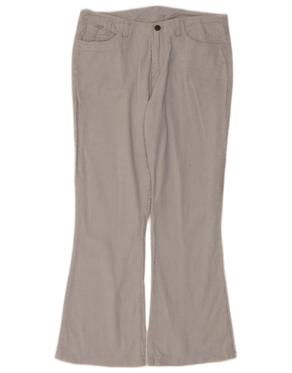 O'Neill Damen Flare-Cordhose, Größe L, W34, L30, Off-White-Baumwolle