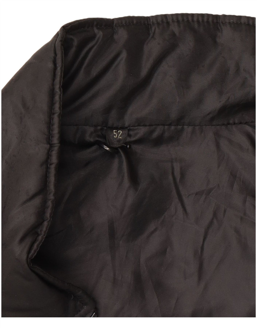 Vintage Damen Wattierte Weste IT 52 XL Schwarz Polyester
