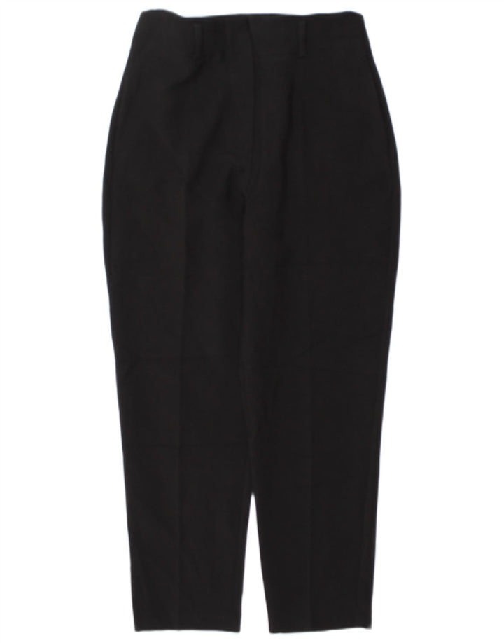Zara Damen Tapered Casual Hose Medium W28 L27 Schwarz Polyester
