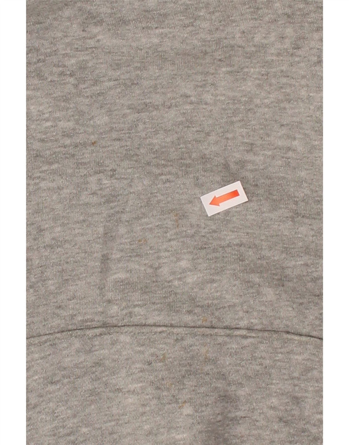 NIKE Womens Oversized Hoodie Jumper UK 10 Small Grey Cotton Vintage Nike and Second-Hand Nike from Messina Hembry 