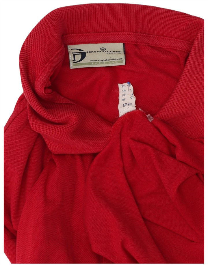 Sergio Tacchini Herren Poloshirt IT 48 Mittelrosa