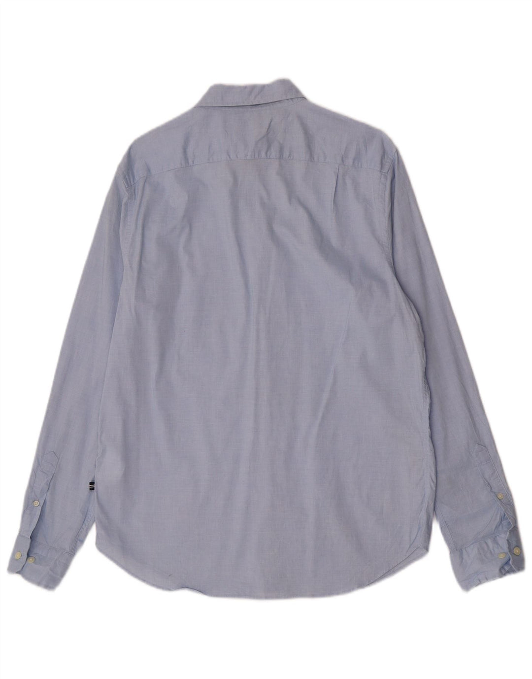 Nautica Herren-Hemd mit klassischer Passform, mittelblaue Baumwolle