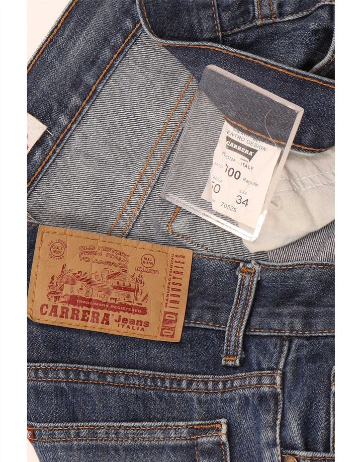 Carrera Herren 700 Regular Fit Straight Jeans W34 L33 Blaue Baumwolle