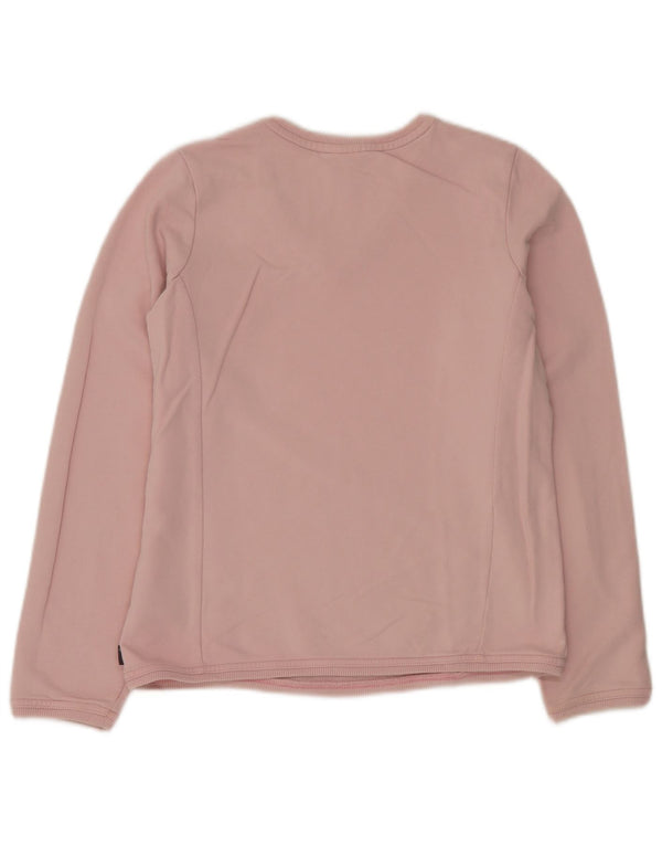 Adidas Damen Sweatshirt Pullover UK 14 Mittelrosa Baumwolle
