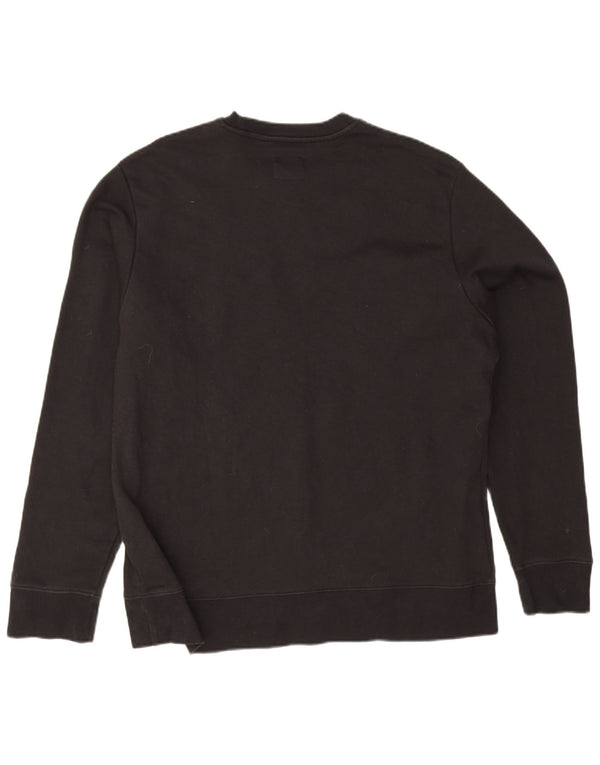 Champion Herren-Sweatshirt mit Grafik, groß, aus schwarzer Baumwolle