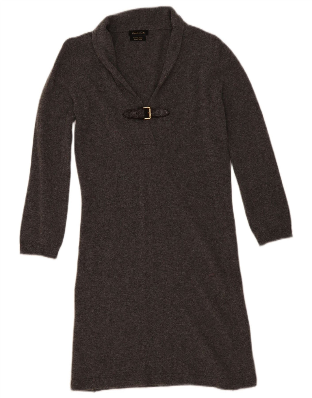 Massimo Dutti Damen Pulloverkleid UK 6 XS Grau