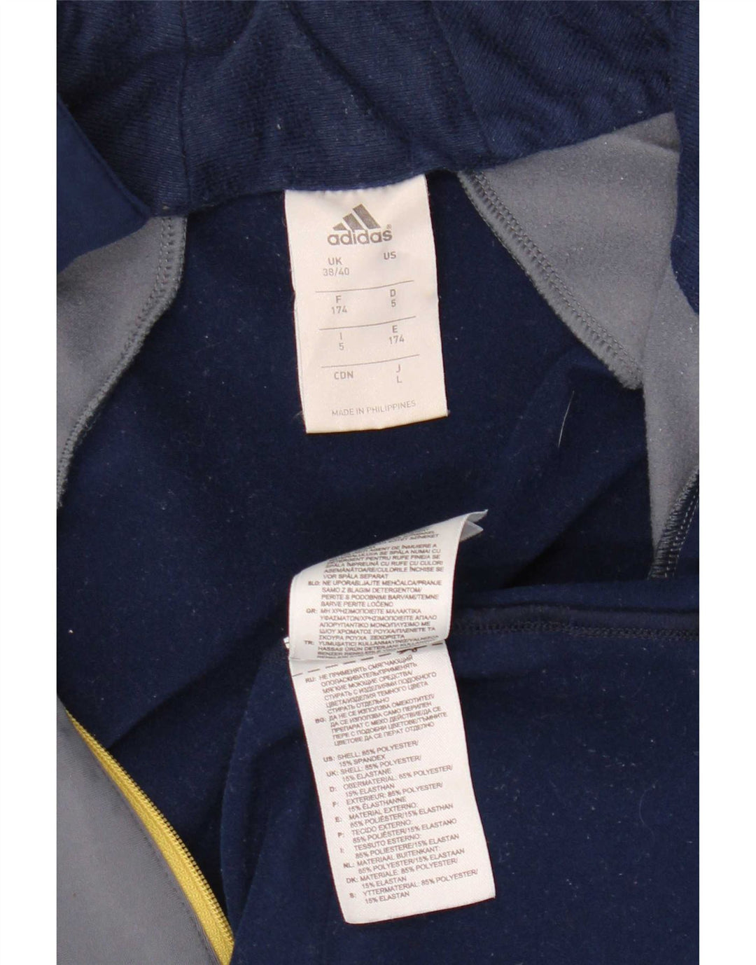 Adidas Herren Pullover Trainingsanzug Top UK 38/40 Mittel Marineblau Farbblock