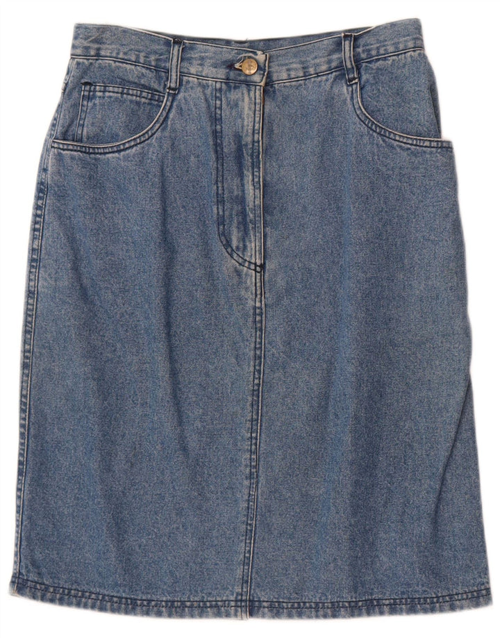 Ellesse Damen-Jeansrock, mittelgroß, W28, blaue Baumwolle