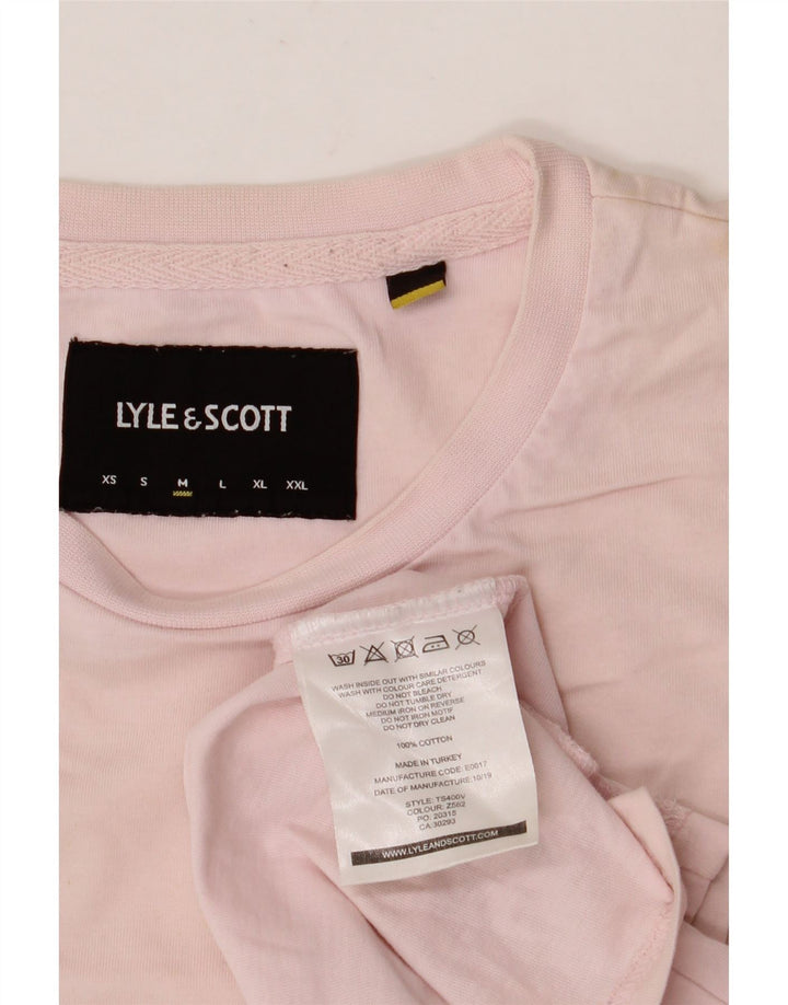 LYLE & SCOTT Herren T-Shirt Top Mittelrosa Baumwolle