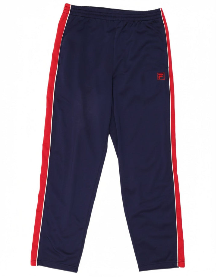 Fila Herren-Trainingshose IT 48 Mittelmarineblaues Farbblock-Polyester