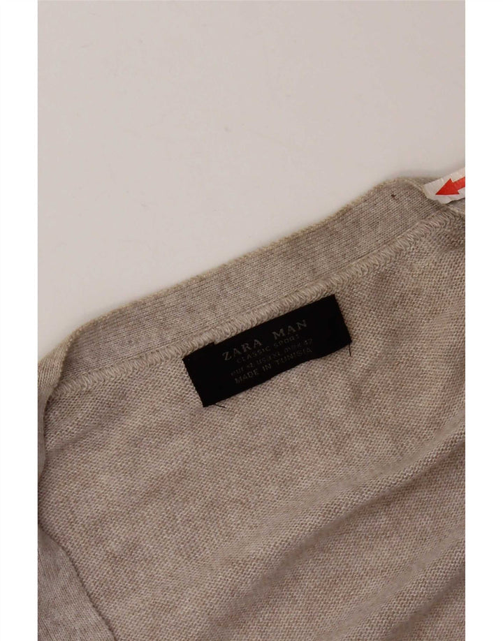 Zara Herren Strickjacke XL Grau