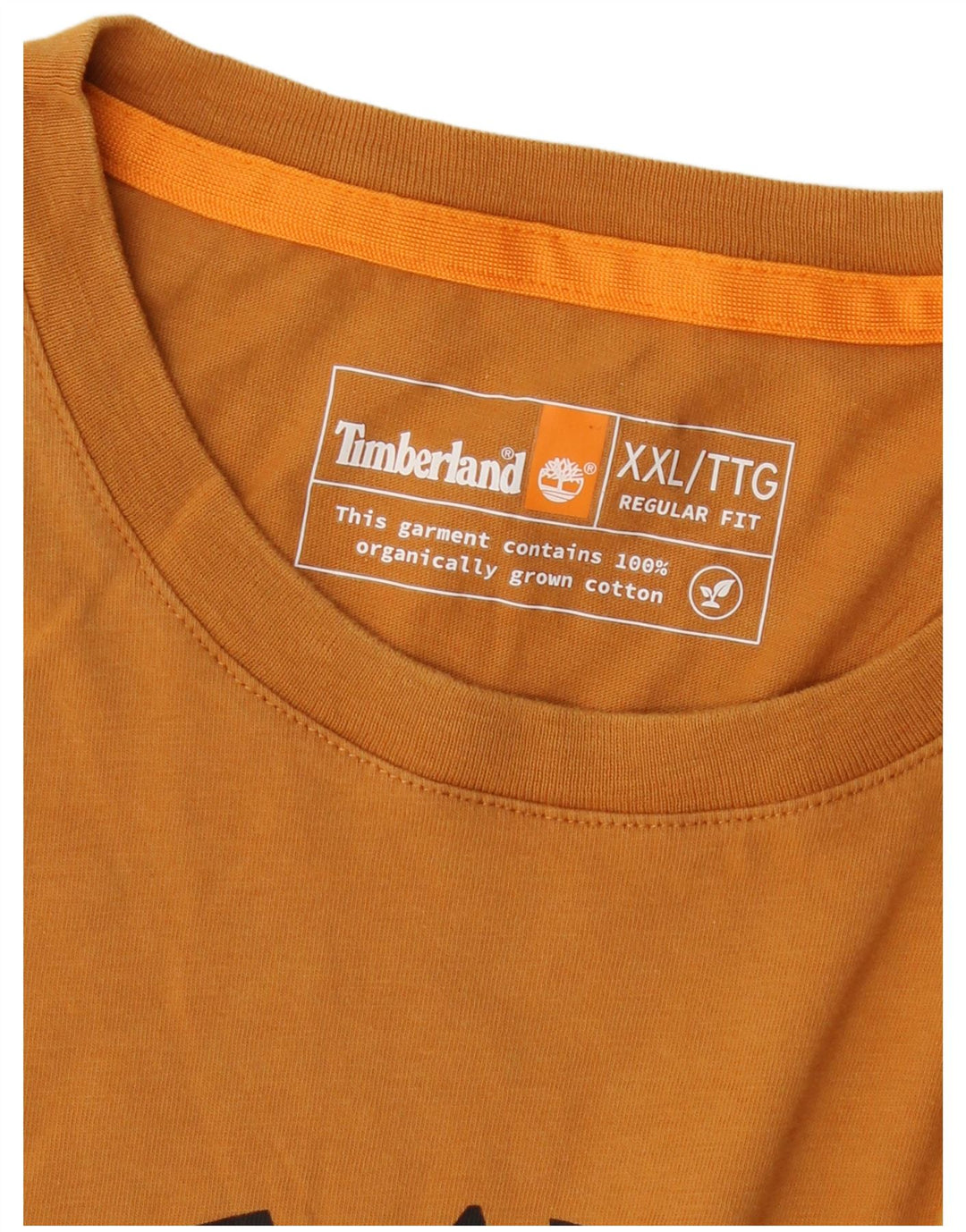 Timberland Herren Regular Fit Regular Fit Grafik-T-Shirt-Oberteil 2XL Orange Logo