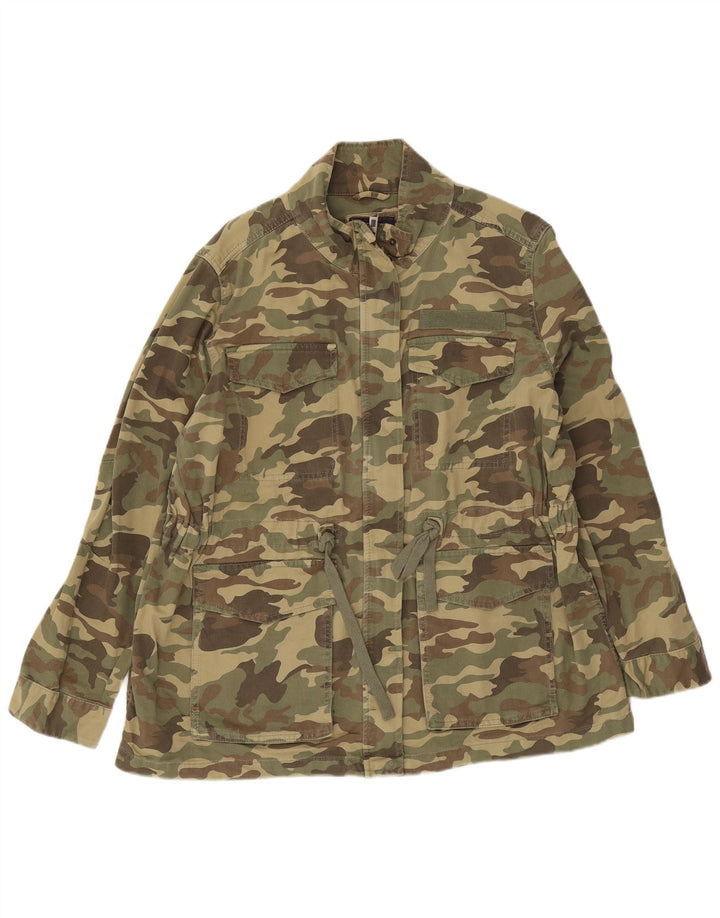 Marks & Spencer Damen Übergroße Utility-Jacke UK 18 XL Khaki Camouflage