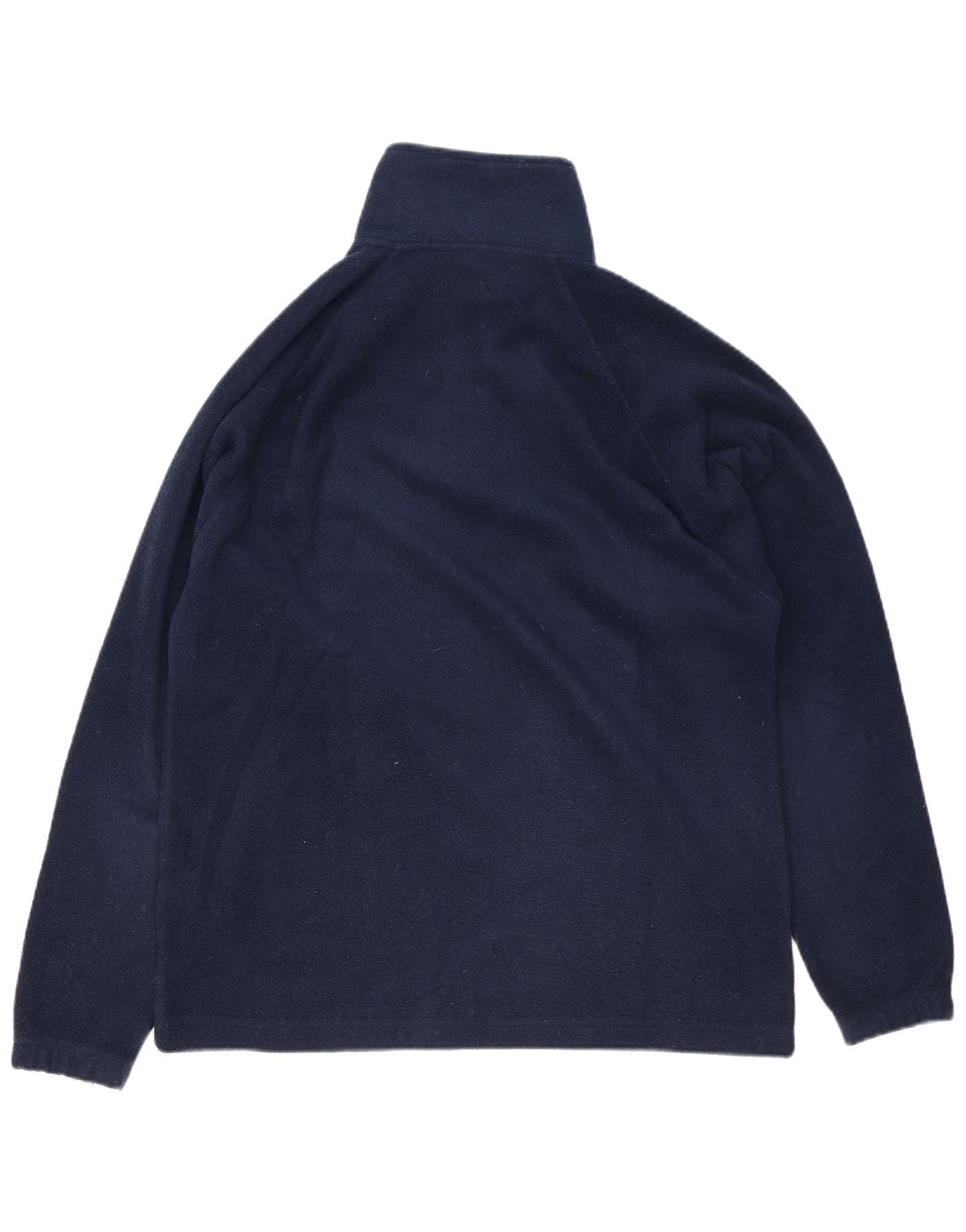 Kappa Herren-Fleecepullover mit Reißverschluss am Hals, mittleres marineblaues Polyester