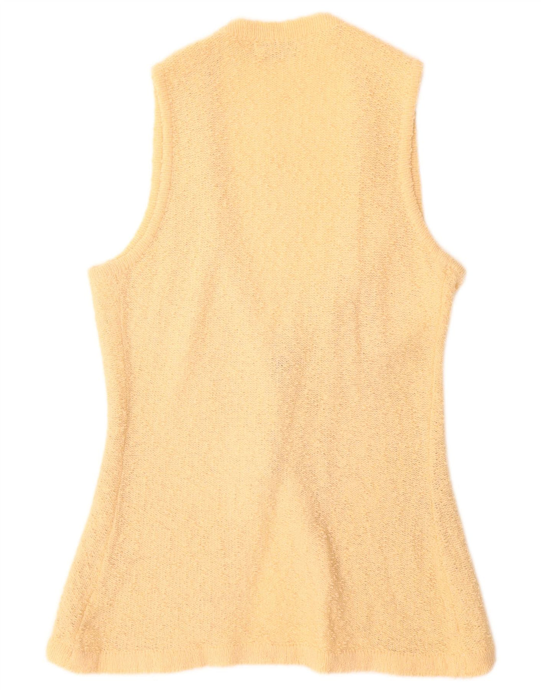 ARTELANA Ärmelloser Damen-Cardigan-Pullover UK 10 Small Gelb