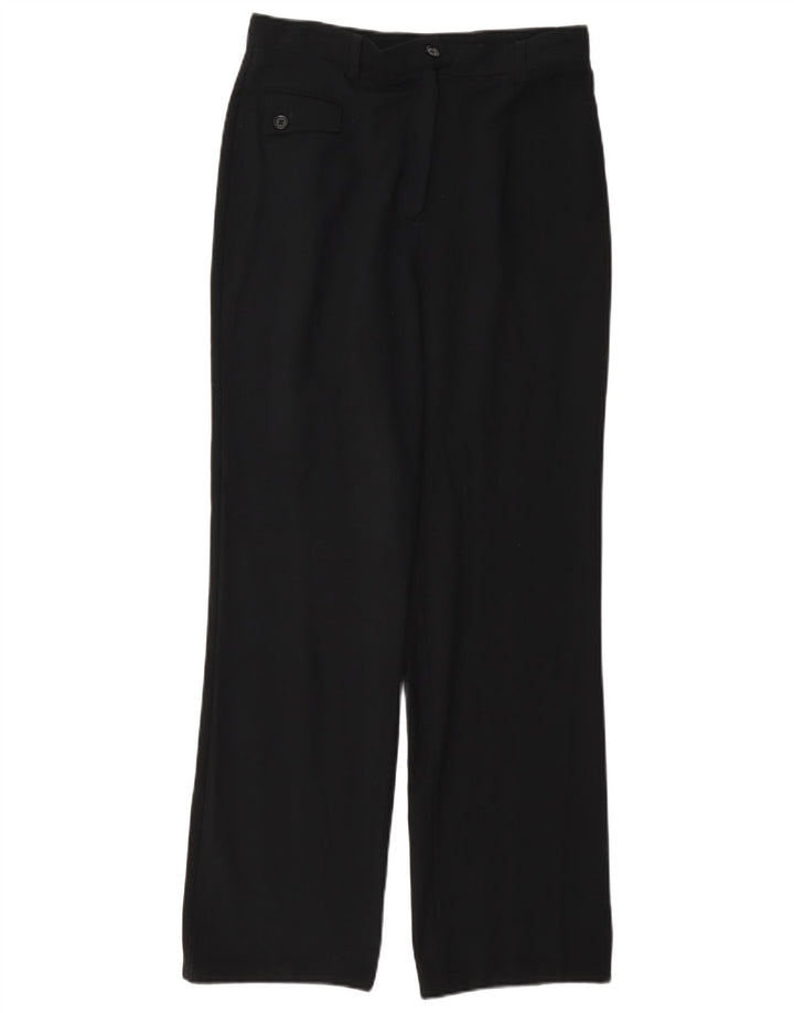 Marks & Spencer Damen Bootcut-Anzughose UK 10 Small W27 L29 Schwarz