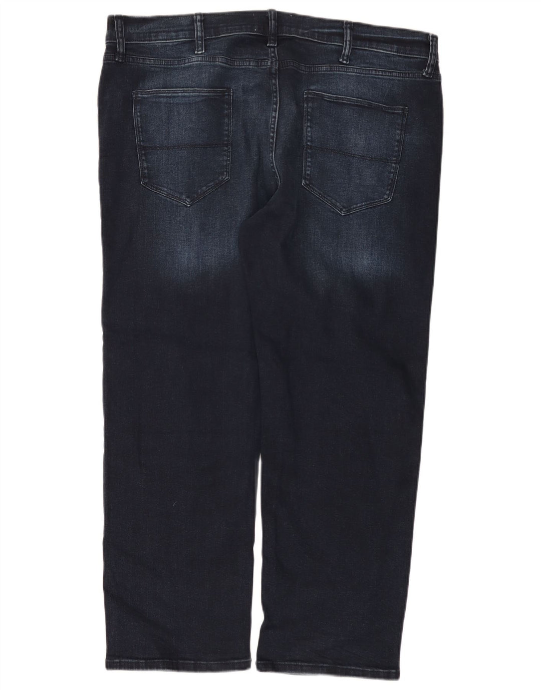 Marks & Spencer Herren Straight Jeans W38 L29 Marineblaue Baumwolle