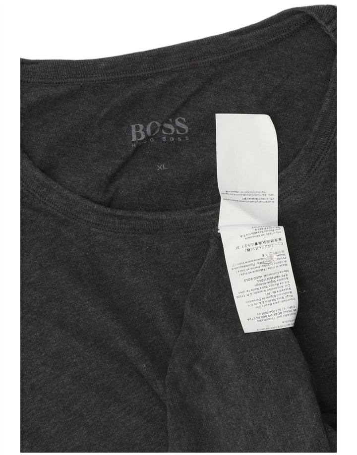 Hugo Boss Herren T-Shirt Top XL Grau Baumwolle