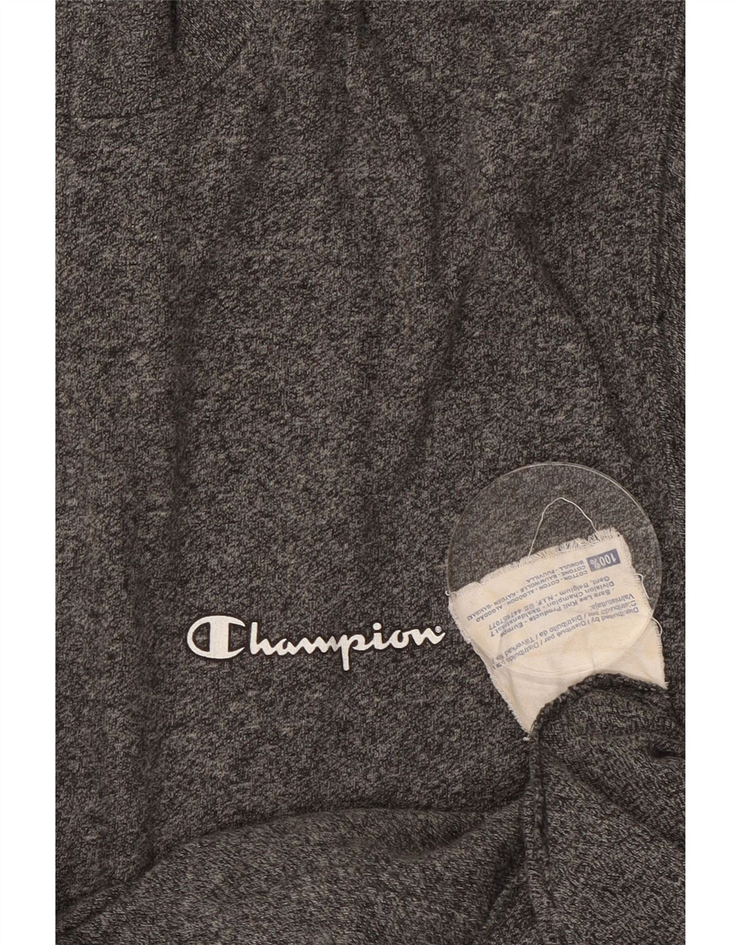 Champion Herren-Trainingsanzug-Oberteil, Jacke, klein, grau gefleckte Baumwolle