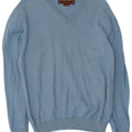 Marlboro Classics Damen-Pullover mit V-Ausschnitt, UK 18, XL, blaue Wolle