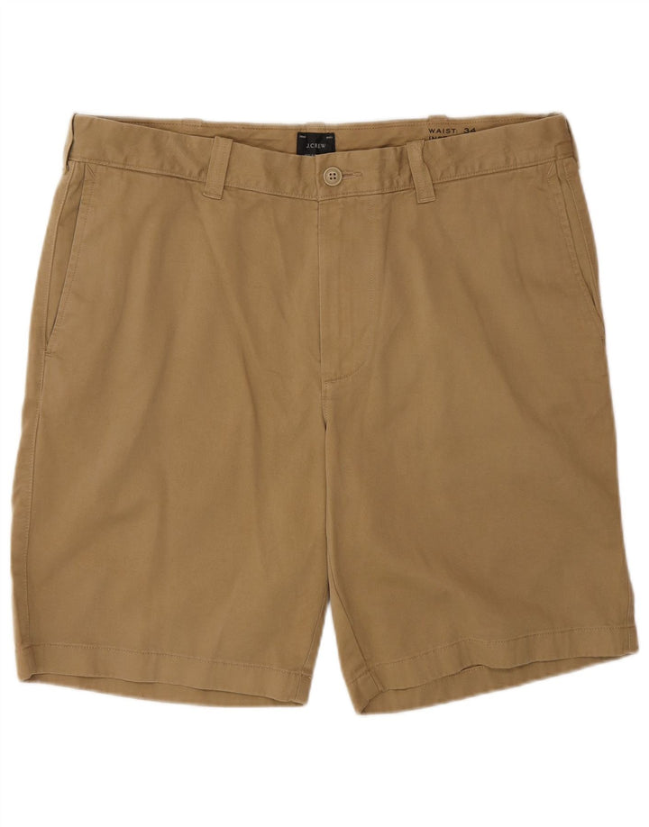 J. Crew Herren Chinoshorts W34 Large Beige Baumwolle