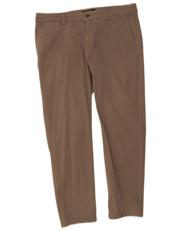 Liu Jo Herren gerade Chinohose IT 54 2XL W42 L28 Beige Baumwolle