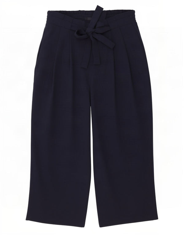 Zara Damen-Hose mit hoher Taille und lockerer Passform, mittelgroß, W28, L24, Marineblau