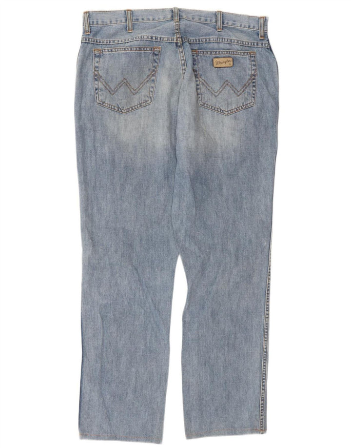 Wrangler Herren Texas Straight Jeans W36 L32 Blaue Baumwolle