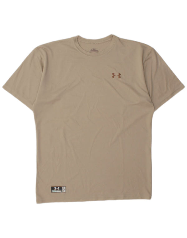 Under Armour Herren T-Shirt Top XL Beige Polyester