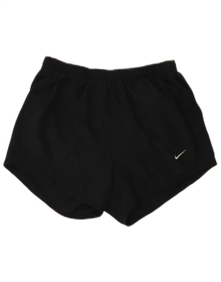 Nike Damen Dri Fit Sport Shorts UK 4 XS Schwarz Polyester