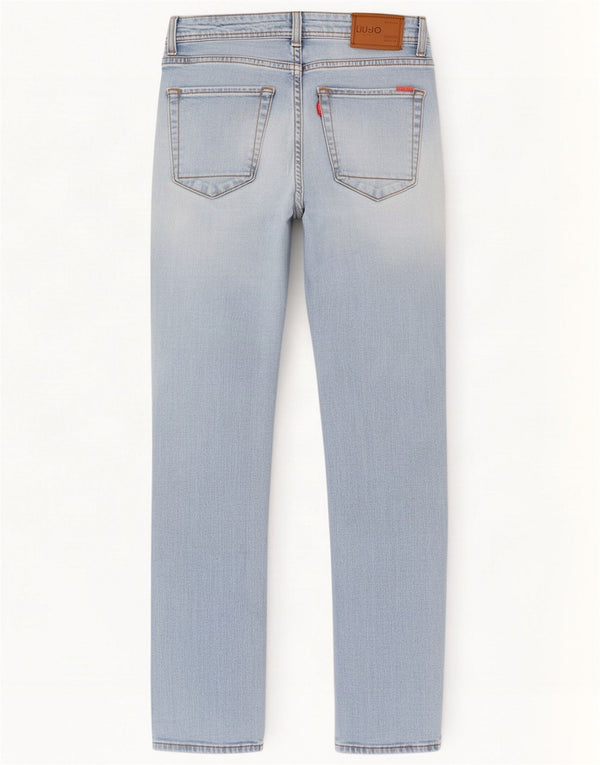 Liu Jo Mens Distressed Slim Jeans W33 L30 Blue Cotton