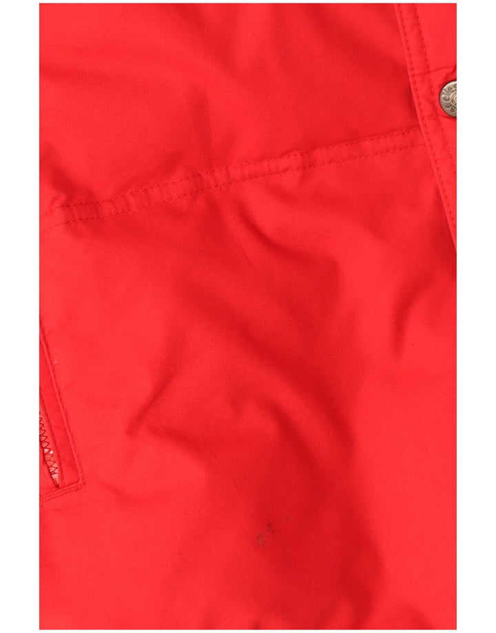 Ellesse Herren Wattierte Jacke UK 42 XL Rote Baumwolle