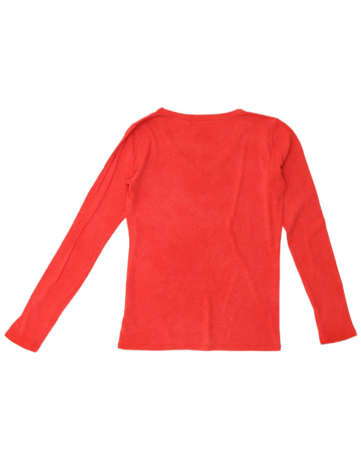 Gap Damen Top Langarm UK 10 Small Rote Baumwolle