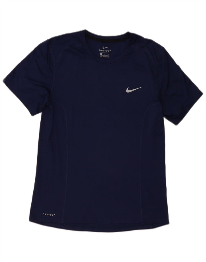 NIKE Herren Dri Fit T-Shirt Top Small Marineblau