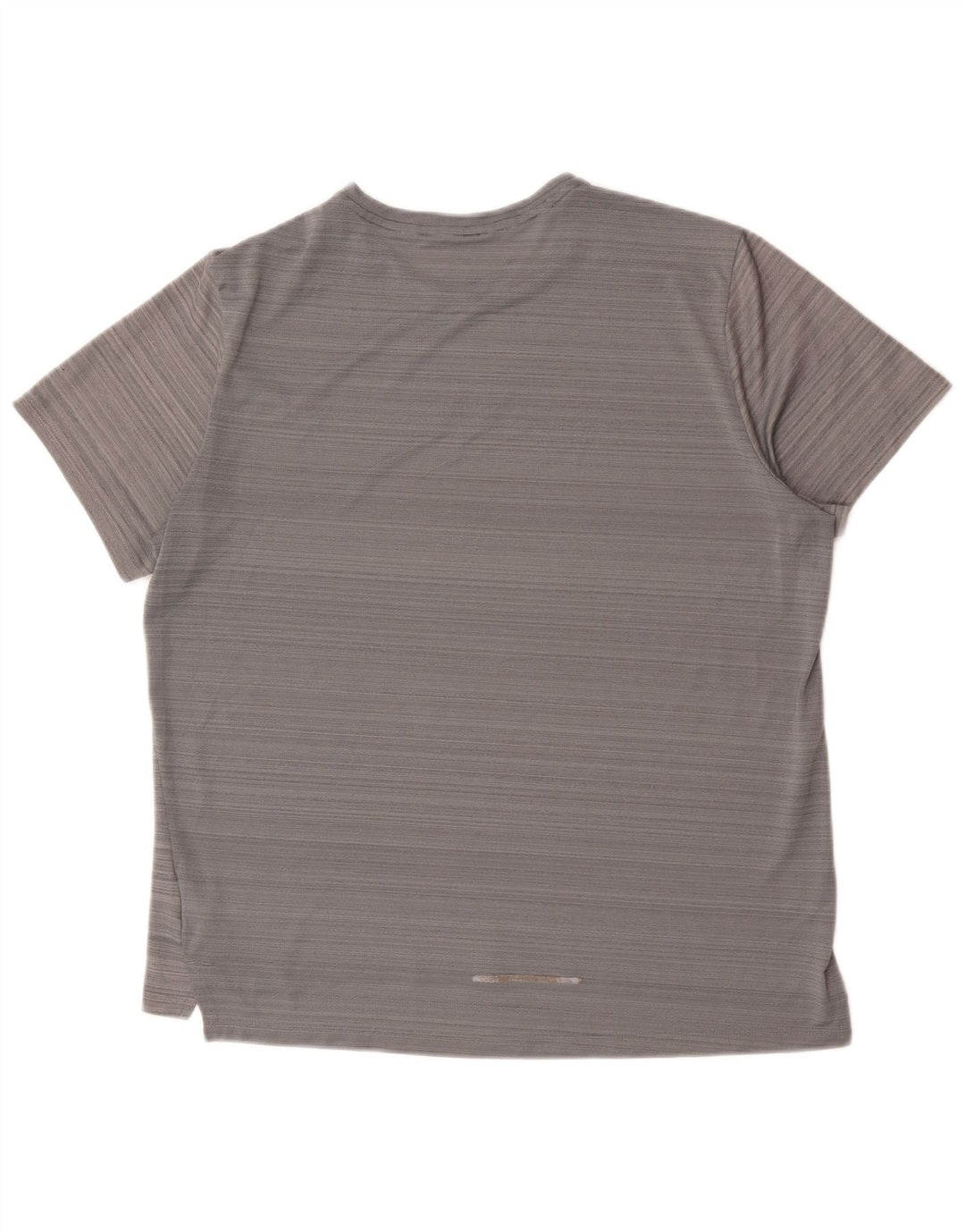 Nike Herren Dri Fit T-Shirt-Oberteil, großes graues Nadelstreifen-Polyester
