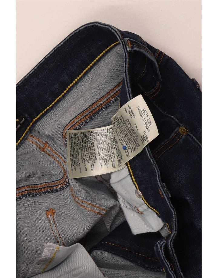 Lee Damen Marion Straight Jeans W31 L31 Blaue Baumwolle