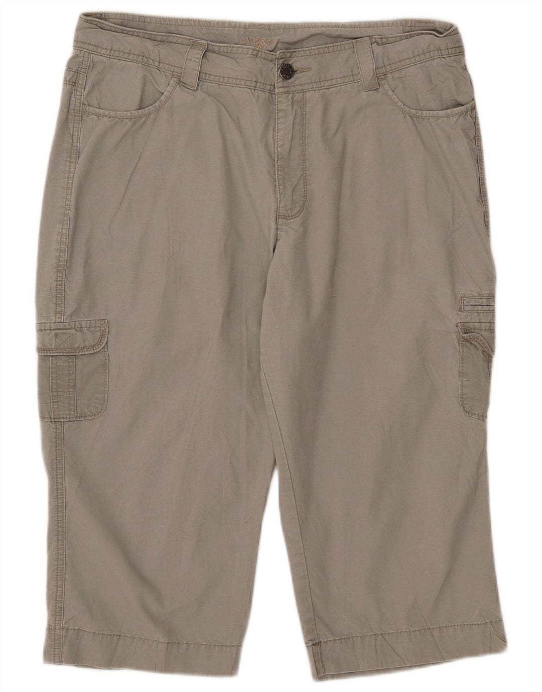 Lee Womens Raiders Cargo Shorts US 16 2XL W34 Graue Baumwolle