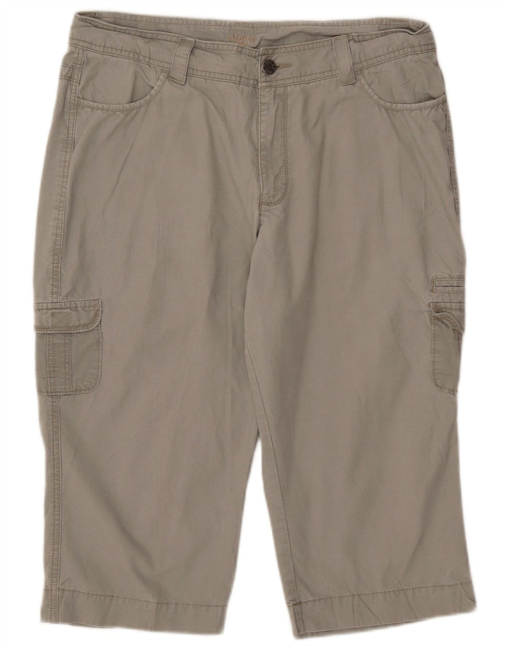Lee Womens Raiders Cargo Shorts US 16 2XL W34 Graue Baumwolle