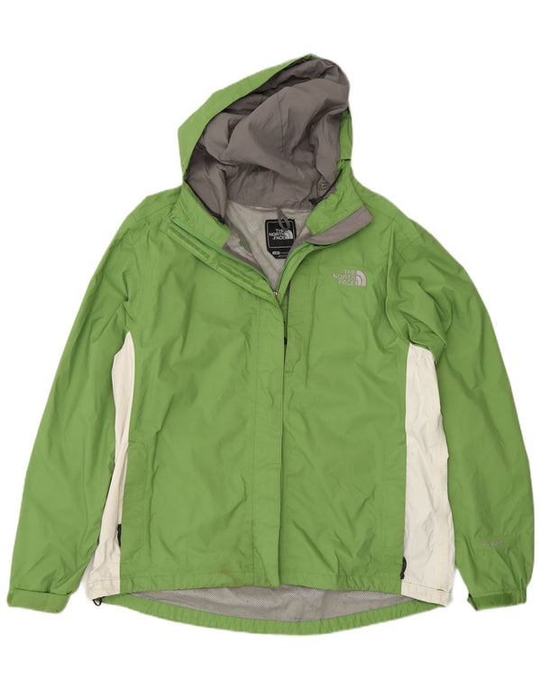 The North Face Damen-Regenjacke mit Kapuze, UK 16, Größe L, Grün, Farbblock