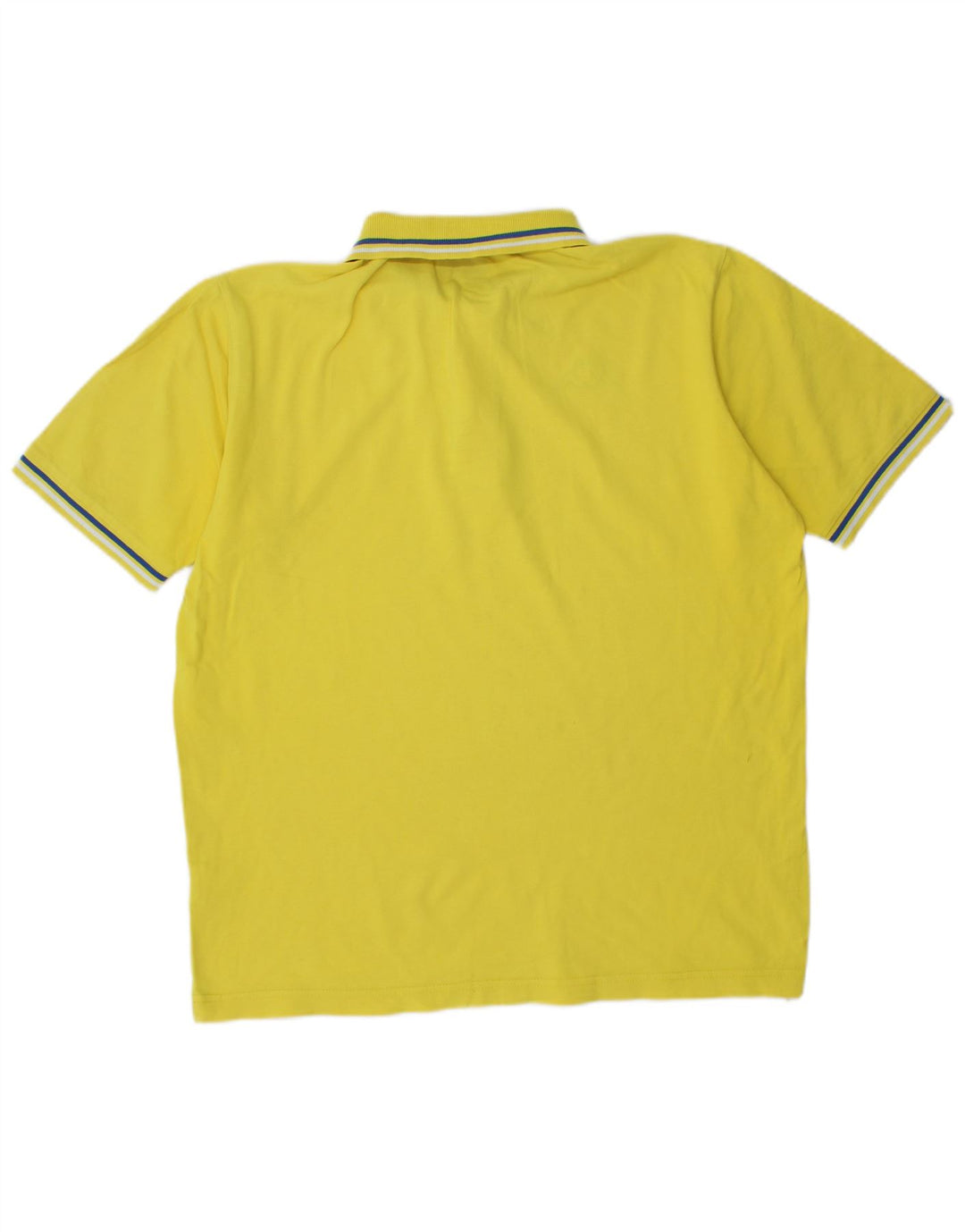 Kappa Herren-Poloshirt, groß, gelbe Baumwolle